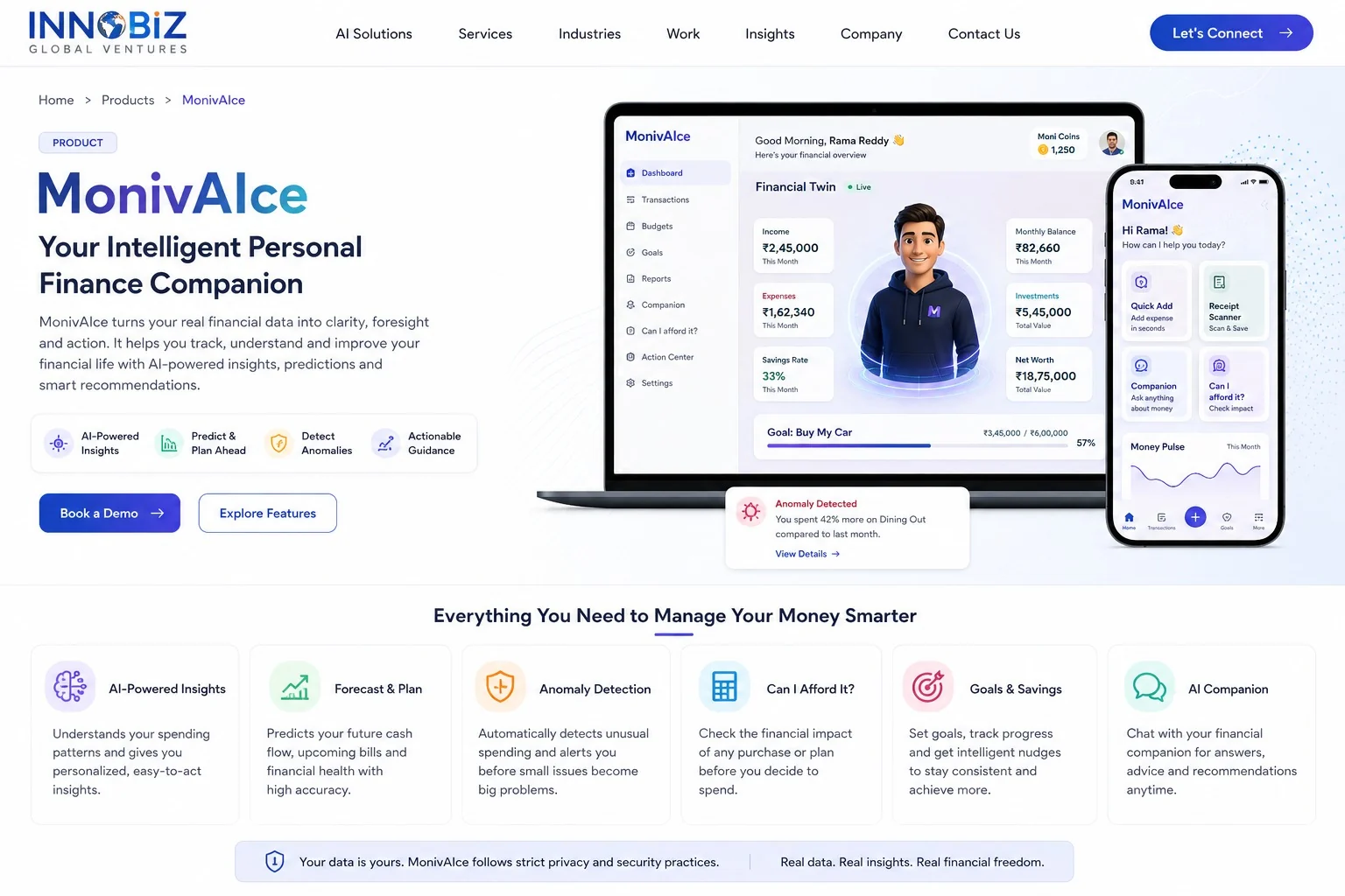 MonivAIce product preview